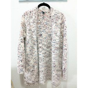 TORRID womens sweater duster cardigan size 00 knit open style plus size Colorful